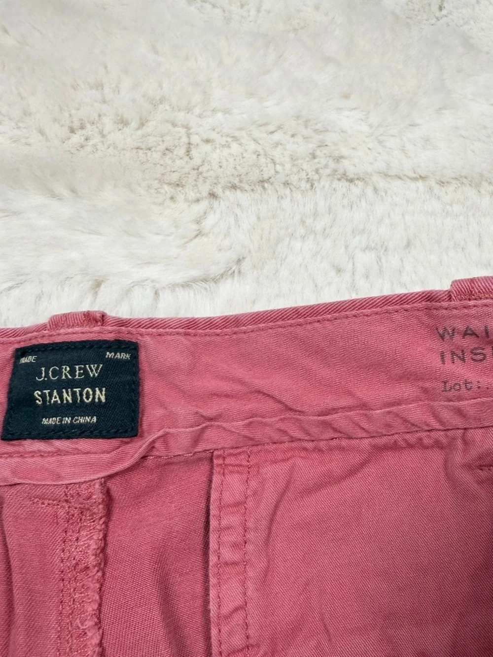 J. Crew Stanton Cotton Twill Shorts Red Inseam 9
